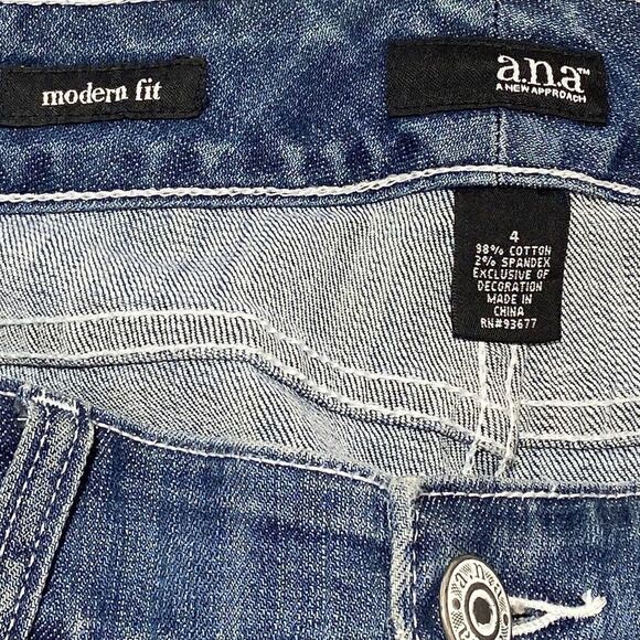 Ana A New Approach Modern Fit Cuff Distress Jean 4 - Picture 10 of 10